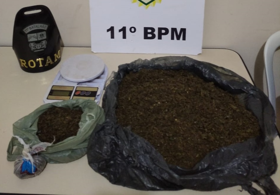 Polícia Militar apreende 1,6 Kg de maconha tipo skunk